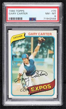 1980 Topps - [Base] #70 - Gary Carter [PSA 8 NM‑MT]