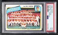 Team Checklist - Houston Astros Team, Bill Virdon [PSA 7 NM]