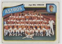Team Checklist - Houston Astros Team, Bill Virdon [Good to VG‑E…