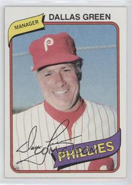 1980 Topps Burger King - Restaurant Philadelphia Phillies #1 - Dallas Green