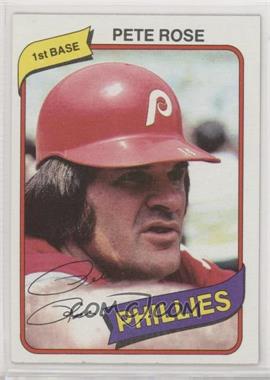 1980 Topps Burger King - Restaurant Philadelphia Phillies #4 - Pete Rose
