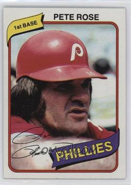 1980 Topps Burger King - Restaurant Philadelphia Phillies #4 - Pete Rose