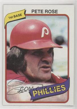 1980 Topps Burger King - Restaurant Philadelphia Phillies #4 - Pete Rose