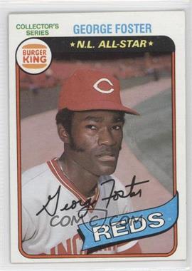 1980 Topps Burger King Pitch, Hit & Run - Restaurant [Base] #15 - George Foster