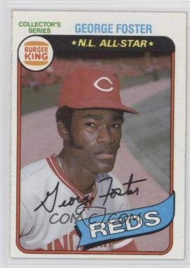 1980 Topps Burger King Pitch, Hit & Run - Restaurant [Base] #15 - George Foster