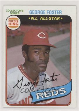 1980 Topps Burger King Pitch, Hit & Run - Restaurant [Base] #15 - George Foster