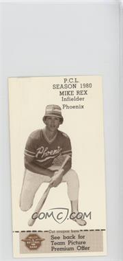 1980 Valley National Bank Phoenix Giants - [Base] #18 - Mike Rex