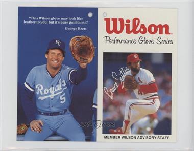 1980s Wilson Glove Retail Tags - [Base] #BSGB - Bruce Sutter, George Brett (Performance Glove Series)