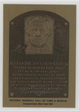 1981-89 Metallic Hall of Fame Plaques - [Base] #_ALCA - 1981 - Alexander Cartwright