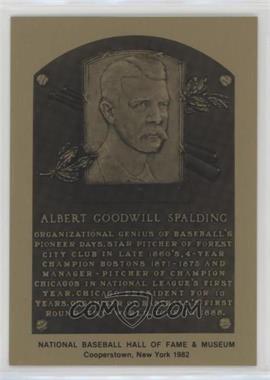 1981-89 Metallic Hall of Fame Plaques - [Base] #_ALSP - 1982 - Al Spalding