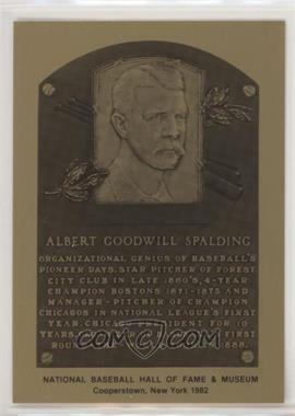 1981-89 Metallic Hall of Fame Plaques - [Base] #_ALSP - 1982 - Al Spalding