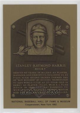 1981-89 Metallic Hall of Fame Plaques - [Base] #_BUHA - 1982 - Bucky Harris