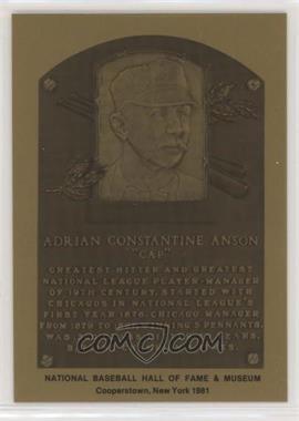 1981-89 Metallic Hall of Fame Plaques - [Base] #_CAAN - 1981 - Cap Anson