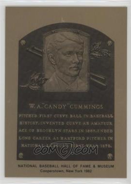 1981-89 Metallic Hall of Fame Plaques - [Base] #_CACU - 1982 - W.A. Cummings