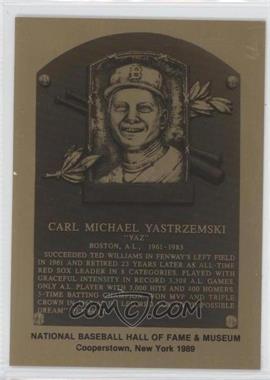 1981-89 Metallic Hall of Fame Plaques - [Base] #_CAYA - 1989 - Carl Yastrzemski