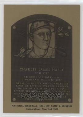 1981-89 Metallic Hall of Fame Plaques - [Base] #_CHHA - 1982 - Chick Hafey