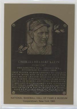 1981-89 Metallic Hall of Fame Plaques - [Base] #_CHKL - 1983 - Chuck Klein