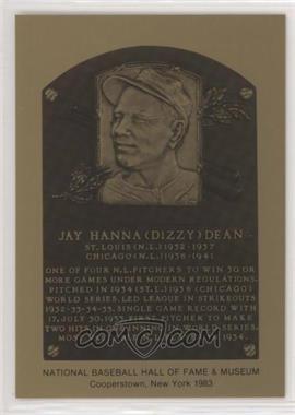 1981-89 Metallic Hall of Fame Plaques - [Base] #_DIDE - 1983 - Dizzy Dean