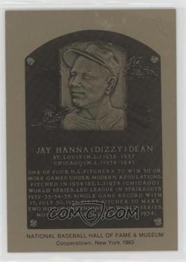 1981-89 Metallic Hall of Fame Plaques - [Base] #_DIDE - 1983 - Dizzy Dean