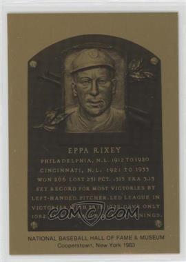 1981-89 Metallic Hall of Fame Plaques - [Base] #_EPRI - 1983 - Eppa Rixey