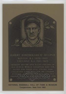 1981-89 Metallic Hall of Fame Plaques - [Base] #_HAHO - 1982 - Harry Hooper