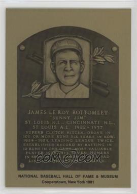 1981-89 Metallic Hall of Fame Plaques - [Base] #_JIBO - 1981 - Jim Bottomley