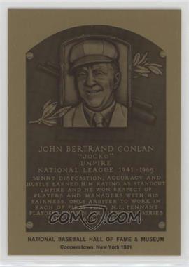 1981-89 Metallic Hall of Fame Plaques - [Base] #_JOCO - 1981 - Jocko Conlan