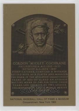 1981-89 Metallic Hall of Fame Plaques - [Base] #_MICO - 1983 - Gordon "Mickey" Cochrane