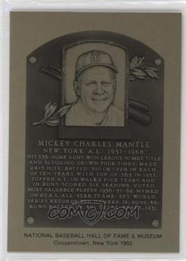 1981-89 Metallic Hall of Fame Plaques - [Base] #_MIMA - 1983 - Mickey Mantle