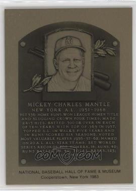 1981-89 Metallic Hall of Fame Plaques - [Base] #_MIMA - 1983 - Mickey Mantle