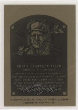 1981-89 Metallic Hall of Fame Plaques - [Base] #_REFA - 1983 - Red Faber