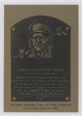 1981-89 Metallic Hall of Fame Plaques - [Base] #_REFA - 1983 - Red Faber