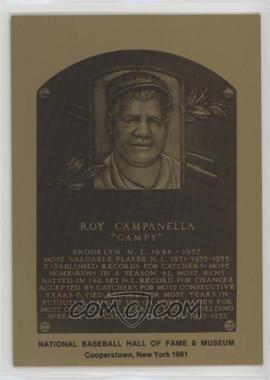 1981-89 Metallic Hall of Fame Plaques - [Base] #_ROCA - 1981 - Roy Campanella