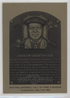 1981-89 Metallic Hall of Fame Plaques - [Base] #_RUFO - 1983 - Rube Foster