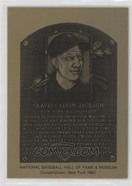 1981-89 Metallic Hall of Fame Plaques - [Base] #_TRJA - 1983 - Travis Jackson