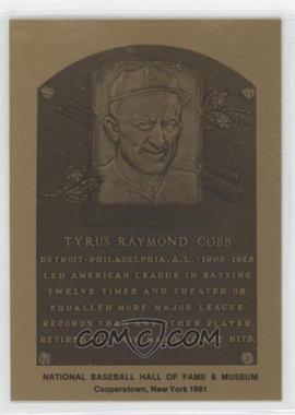 1981-89 Metallic Hall of Fame Plaques - [Base] #_TYCO - 1981 - Ty Cobb