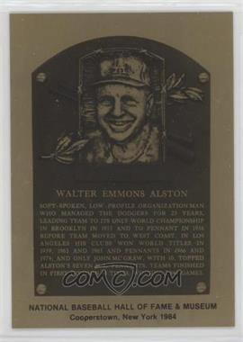 1981-89 Metallic Hall of Fame Plaques - [Base] #_WAAL - 1984 - Walter Alston