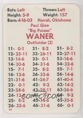 1981 APBA Baseball 1934 Season - [Base] #PAWE - Paul Waner [Poor to Fair]