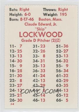 1981 APBA Baseball 1980 Season - [Base] - Perforated #_SKLO - Skip Lockwood