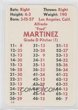 1981 APBA Baseball 1980 Season - [Base] #_ALMA - Alfredo Martinez