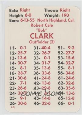 1981 APBA Baseball 1980 Season - [Base] #_BOCL - Bob Clark