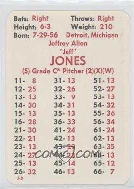 1981 APBA Baseball 1980 Season - [Base] #_JEJO - Jeff Jones