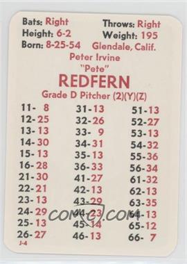 1981 APBA Baseball 1980 Season - [Base] #_PERE - Pete Redfern