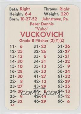 1981 APBA Baseball 1980 Season - [Base] #_PEVU - Pete Vuckovich