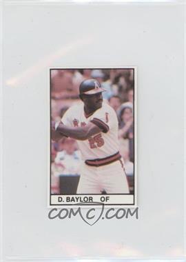 1981 All-Star Game Program Inserts - [Base] #_DOBA - Don Baylor [EX to NM]