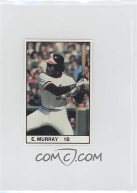 1981 All-Star Game Program Inserts - [Base] #_EDMU - Eddie Murray