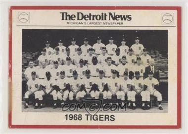 1981 Detroit News Detroit Tigers Boys of Summer 100th Anniversary - [Base] - Red Border #112 - 1968 Tigers [Poor to Fair]