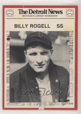 1981 Detroit News Detroit Tigers Boys of Summer 100th Anniversary - [Base] - Red Border #16 - Billy Rogell [Poor to Fair]