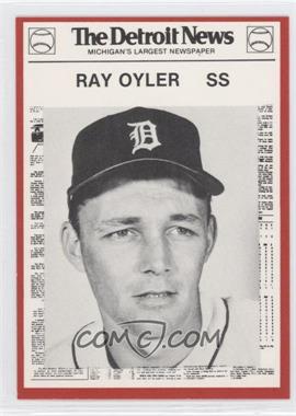 1981 Detroit News Detroit Tigers Boys of Summer 100th Anniversary - [Base] - Red Border #30 - Ray Oyler