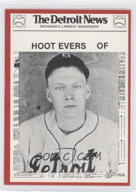 1981 Detroit News Detroit Tigers Boys of Summer 100th Anniversary - [Base] - Red Border #44 - Hoot Evers